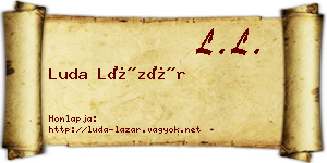 Luda Lázár névjegykártya